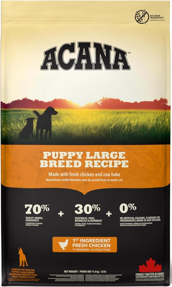Acana Puppy Large Breed Recipe КУРКА корм для цуценят великих порід 11.4 кг (50111)